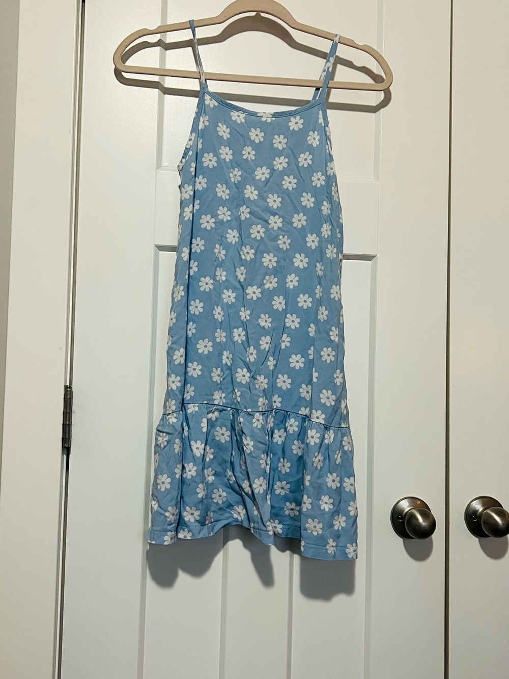 Old Navy Blue Daisy Print Sundress with Ruffle Hem